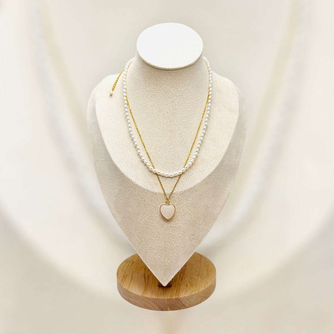 Amour Pearl Necklace ✿Handmade✿