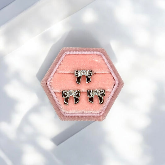 Moissanite Loveribbon Earring