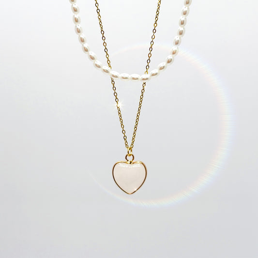Amour Pearl Necklace ✿Handmade✿