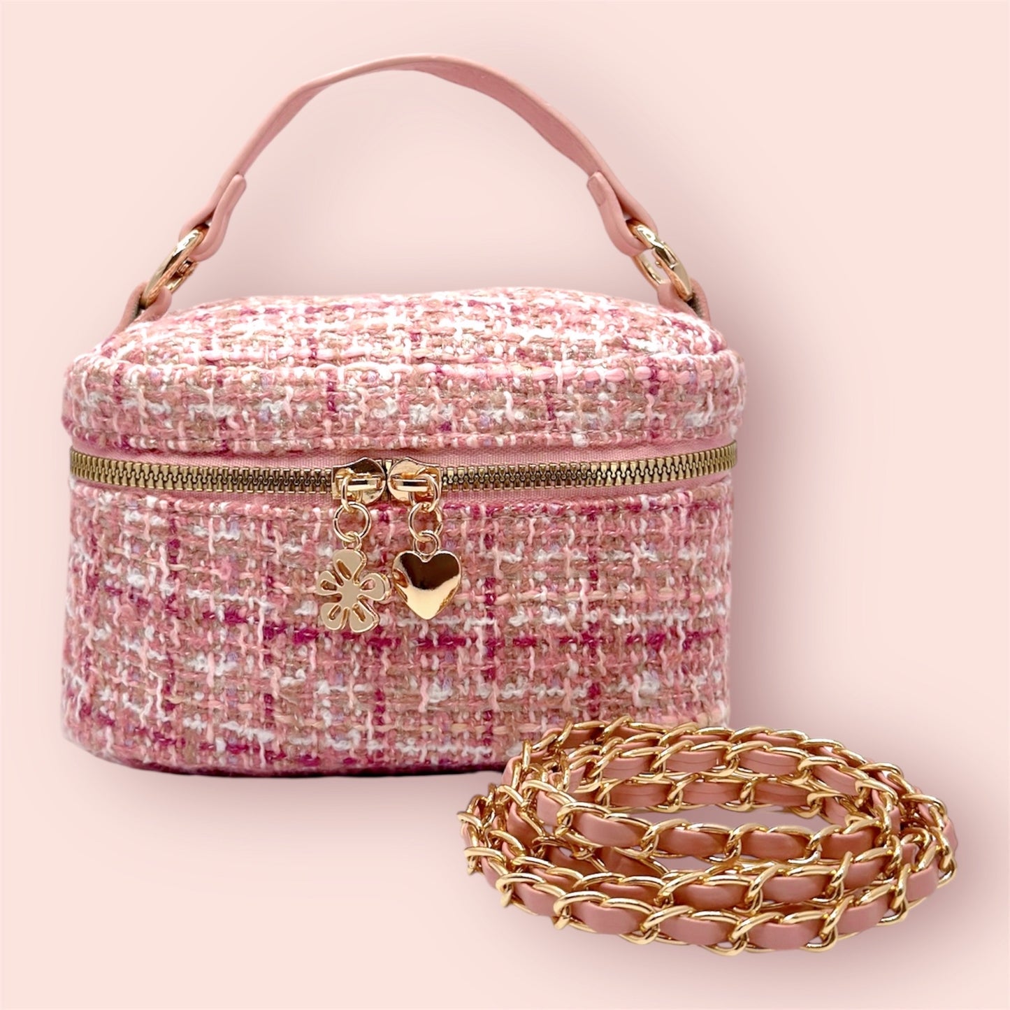 Pink Tweed Mini Bag
