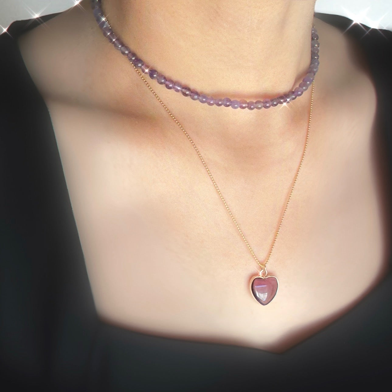 Amethyst Necklace ✿Handmade✿
