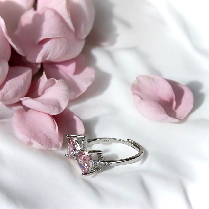 Lovely Pink Bow Ring