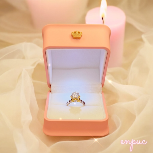 1ct Crown Moissanite Ring