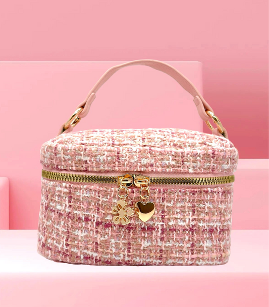 Pink Tweed Mini Bag