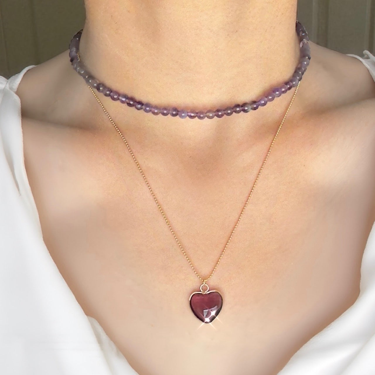 Amethyst Necklace ✿Handmade✿