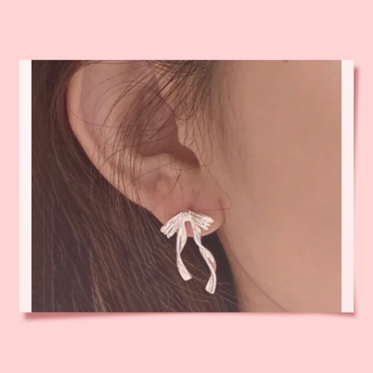 925 Silver Bow Earrings