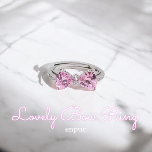 Lovely Pink Bow Ring